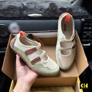 Giay Jeep Low Top Cream Green Light Brown Giày Jeep Low Top Cream Green Light Brown