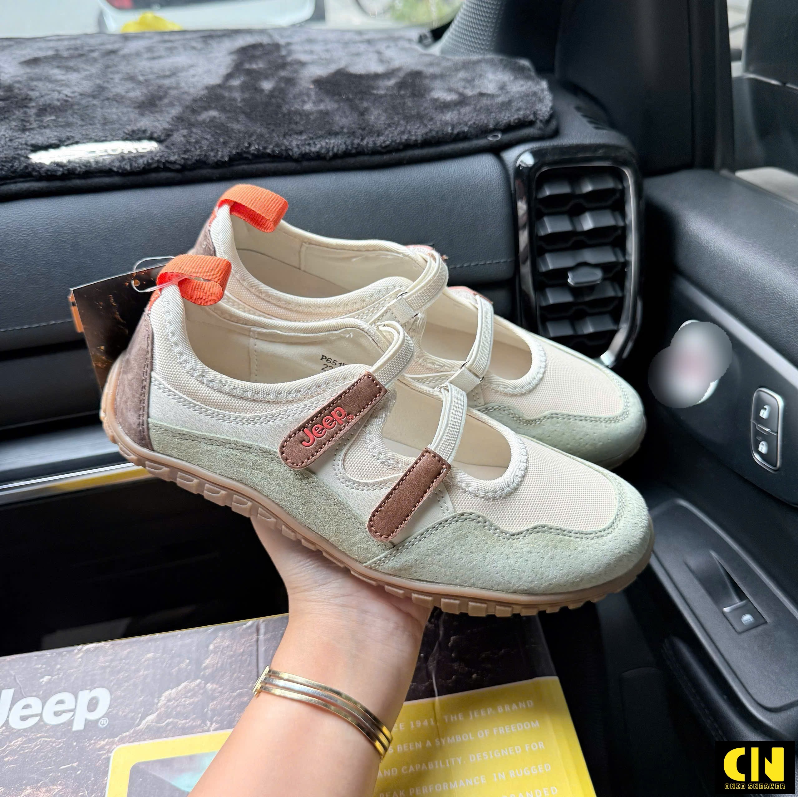Giày Jeep Low Top Cream Green Light Giày Jeep Low Top Cream Green Light