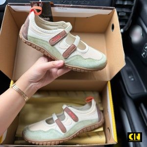 Giay Jeep Outdoor Low Top White Green De Cao Su Bam San Giày Jeep Outdoor Low Top White Green Đế Cao Su Bám Sàn