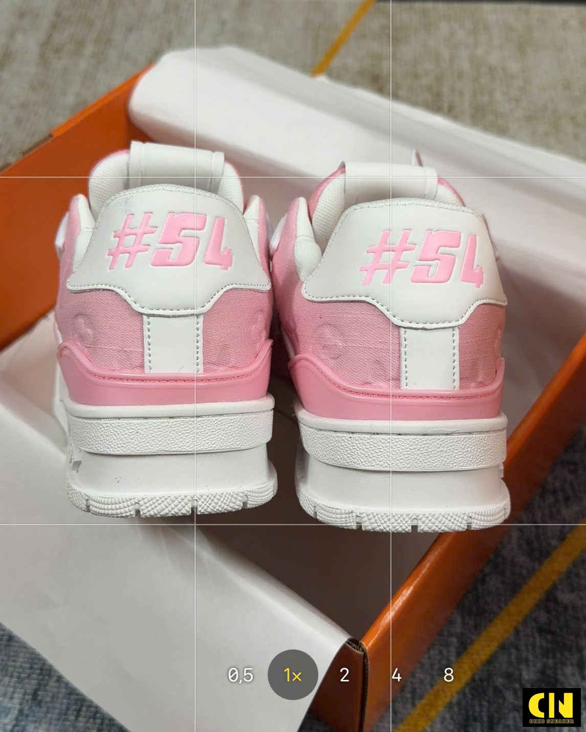 Giày Lv Trainer 54 Hồng Trắng Giày LV Trainer 54 Hồng Trắng