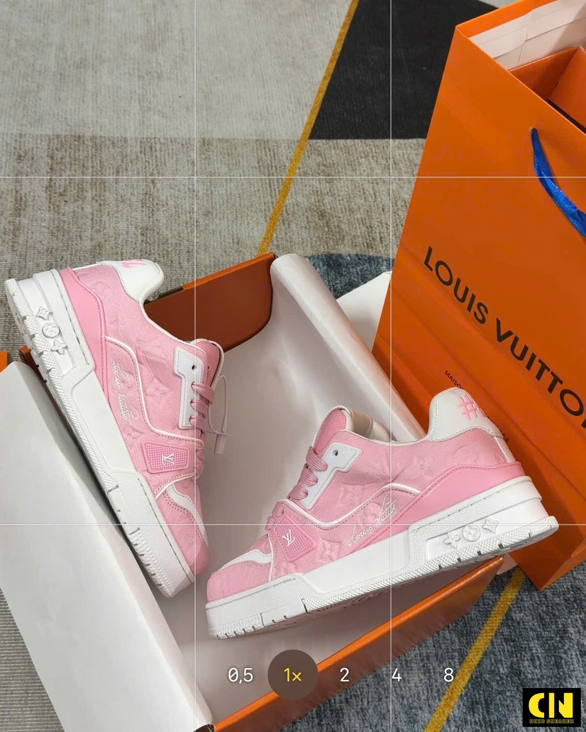 Giày Lv Trainer 54 Pink White Giày LV Trainer 54 Pink White