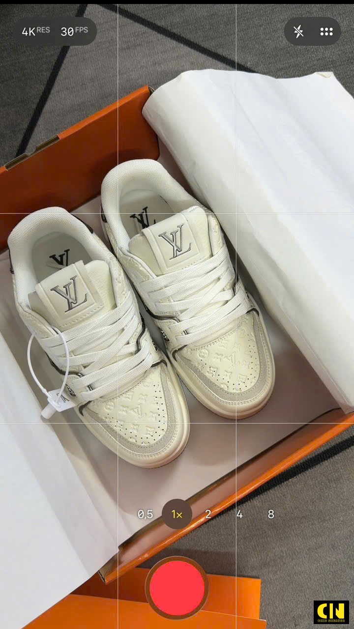 Giày Lv Trainer 54 Trắng Xám Full Box Luxury Giày LV Trainer 54 Trắng Xám Full Box Luxury