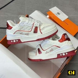 Giay Louis Vuitton Lv Trainer 54 Red White Hang Cao Cap Giày Louis Vuitton LV Trainer 54 Red White Hàng Cao Cấp