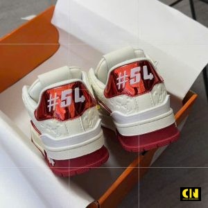 Giay Louis Vuitton Lv Trainer 54 Trang Do Fullbox Giày Louis Vuitton LV Trainer 54 Trắng Đỏ Fullbox