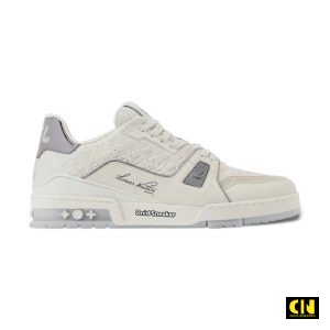 Giày Louis Vuitton LV Trainer 54 White Gray 1AKCKY