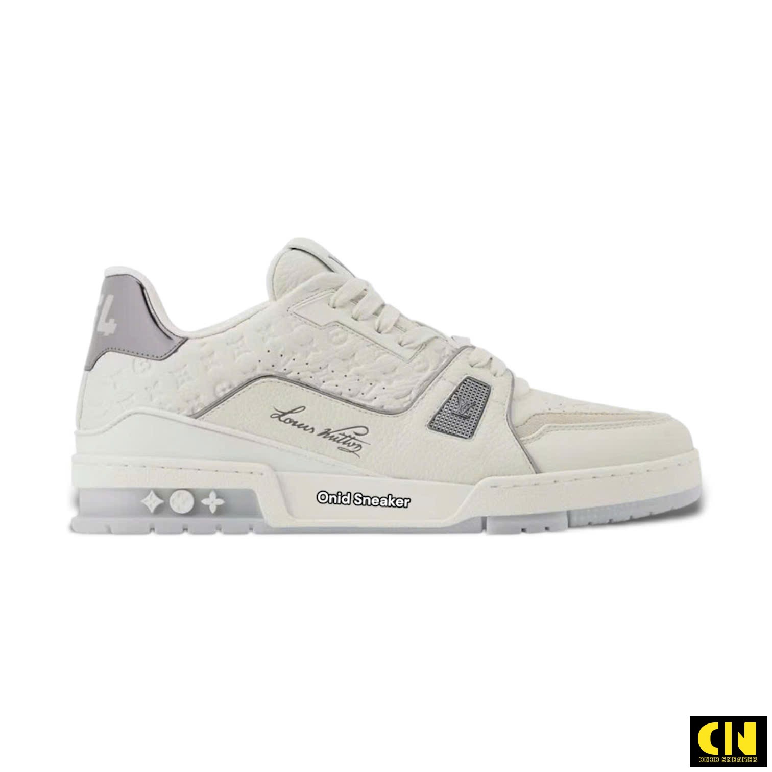 Giày Louis Vuitton Lv Trainer 54 White Gray 1Akcky Giày Louis Vuitton LV Trainer 54 White Gray 1AKCKY