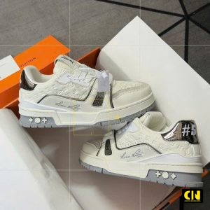 Giay Louis Vuitton Lv Trainer 54 White Gray Giày Louis Vuitton LV Trainer 54 White Gray