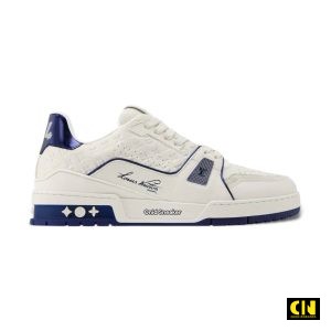 Giày Louis Vuitton LV Trainer 54 White Navy 1AKCM2