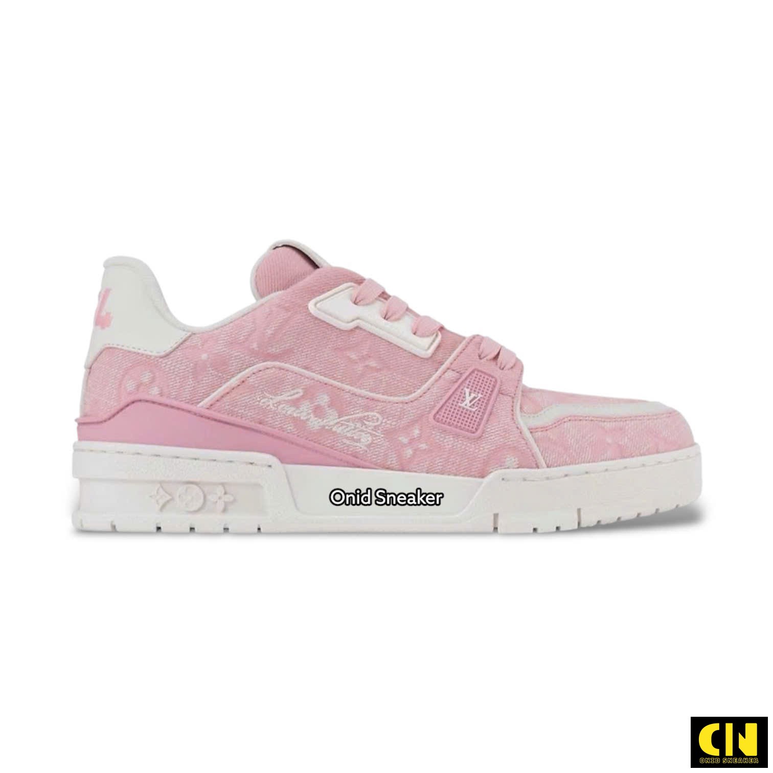 Giày Louis Vuitton Lv Trainer 54 White Pink 1Akcft Giày Louis Vuitton LV Trainer 54 White Pink 1AKCFT