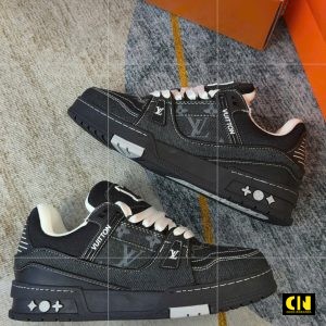 Giay Louis Vuitton Lv Trainer Black Giày Louis Vuitton LV Trainer Black
