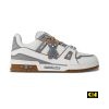 Giay Louis Vuitton Lv Trainer White Grey 1Akqm9 Giày Louis Vuitton LV Trainer White Grey 1AKQM9