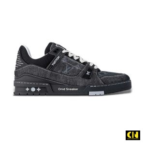 Giay Louis Vuitton Lv Trainers Black 1Ahszk 2 Giày Louis Vuitton LV Trainers Black 1AHSZK