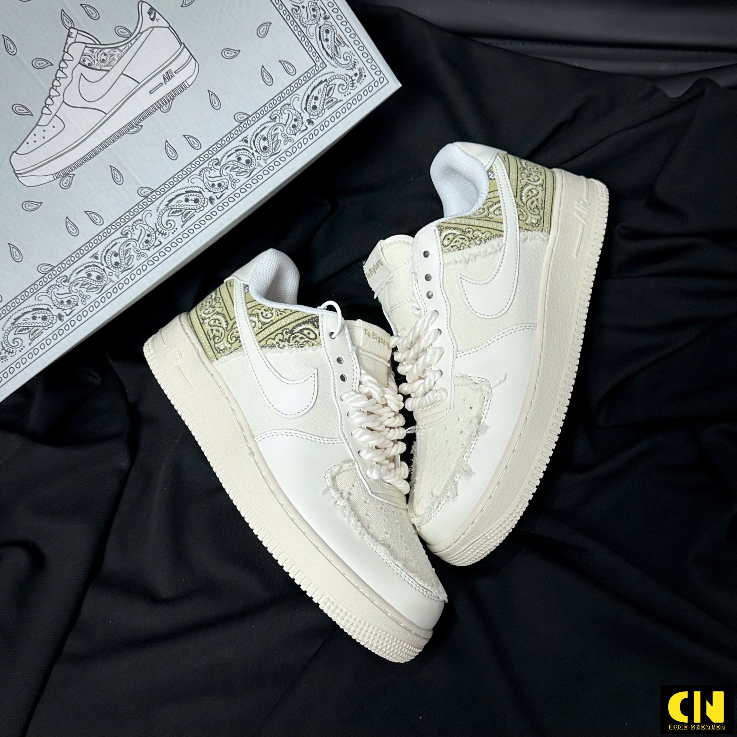 Giày Nike Af1 Bigbang Dây Thừng Giày Nike AF1 Bigbang Dây Thừng