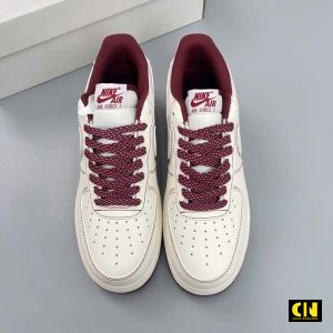 Giay Nike Air Force 1 Low Undefeated Stussy Do Man Giày Nike Air Force 1 Low Undefeated Stussy Đỏ Mận