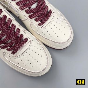 Giay Nike Air Force 1 Low Undefeated Trang Do Ruou Giày Nike Air Force 1 Low Undefeated Trắng Đỏ Rượu