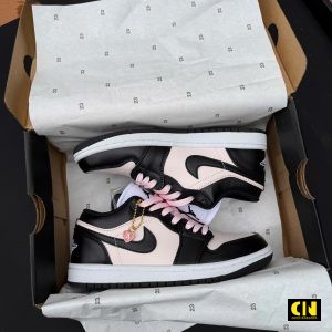 Giay Nike Air Jordan 1 Low Black Pink Fullbox Giày Nike Air Jordan 1 Low Black Pink Fullbox