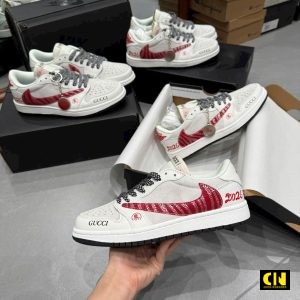 Giay Nike Air Jordan 1 Low Travis Scott X Gucci 2026 Giày Nike Air Jordan 1 Low Travis Scott x Gucci 2026