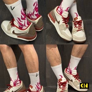 Giay Nike Air Jordan Legacy 312 Low Grey White Burgundy Giày Nike Air Jordan Legacy 312 Low Grey White Burgundy