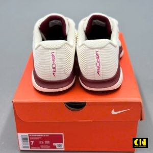 Giay Nike Court Air Zoom Vapor 12 Hc Pale Ivory Sail Burgundy White Giày Nike Court Air Zoom Vapor 12 HC Pale Ivory Sail Burgundy White