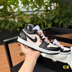 Giay Nu Nike Jordan 1 Low Black Pink Giày Nữ Nike Jordan 1 Low Black Pink