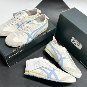 Giay Onitsuka Tiger Mexico 66 Tokuten Retro Canva Blue White Gold Giày Onitsuka Tiger Mexico 66 Tokuten Retro Canva Blue White Gold