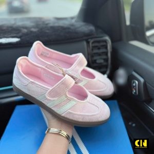 Giay Quai Dan Adidas Samba Mary Jane Hong Trang Giày Quai Dán Adidas Samba Mary Jane Hồng Trắng