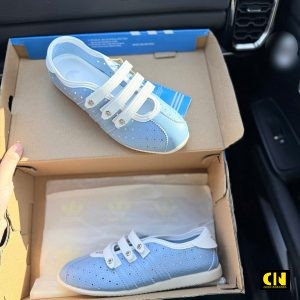 Giay Quai Ngang Nu Adidas Anfu Mary Jane Xanh Phoi Trang Giày Quai Ngang Nữ Adidas Anfu Mary Jane Xanh Phối Trắng