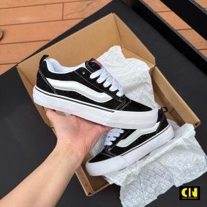 Giay Sneaker Nam Nu Vans Knu Skool Den Trang Giày Sneaker Nam Nữ Vans Knu Skool Đen Trắng