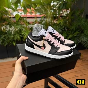 Giay Sneaker Nike Air Jordan 1 Low Mau Den Hong Giày Sneaker Nike Air Jordan 1 Low Màu Đen Hồng