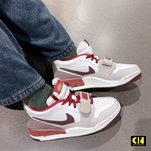 Giay Sneaker Nike Jordan Legacy 312 Trang Kem Phoi Do Burgundy Chuan Size Giày Sneaker Nike Jordan Legacy 312 Trắng Kem Phối Đỏ Burgundy Chuẩn Size