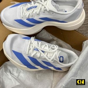 Giay The Thao Adidas Adizero Evo Sl Trang Xanh Dem Lightstrike Pro Giày Thể Thao Adidas Adizero Evo SL Trắng Xanh Đệm Lightstrike Pro