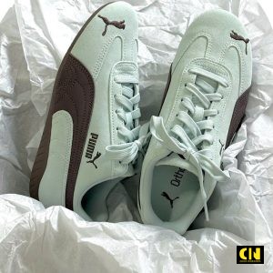 Giay The Thao Nam Nu Puma Speedcat Og Xanh Nhat Nau Cacao Giày Thể Thao Nam Nữ Puma Speedcat OG Xanh Nhạt Nâu Cacao