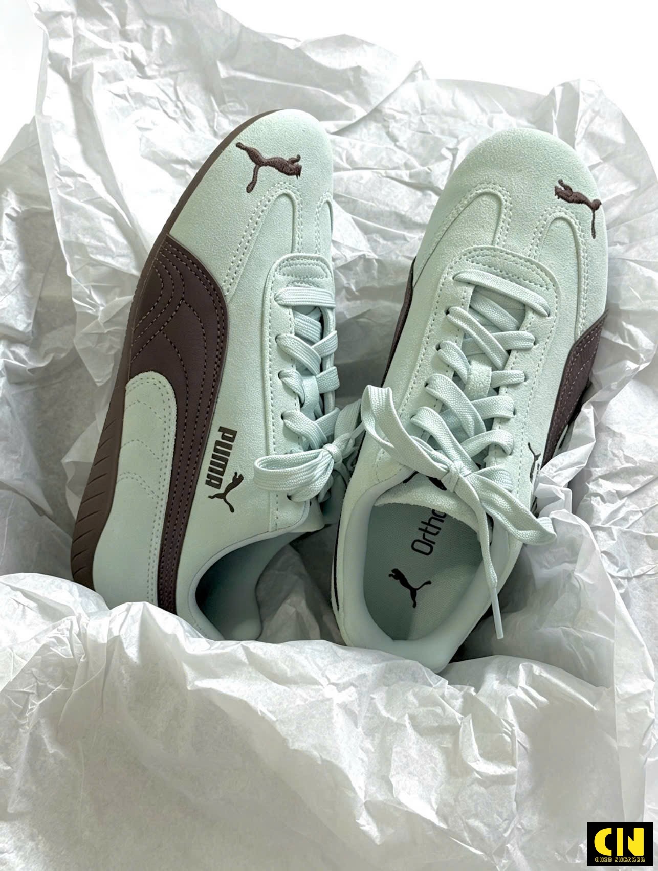 Giày Thể Thao Nam Nữ Puma Speedcat Og Xanh Nhạt Nâu Cacao Giày Thể Thao Nam Nữ Puma Speedcat OG Xanh Nhạt Nâu Cacao