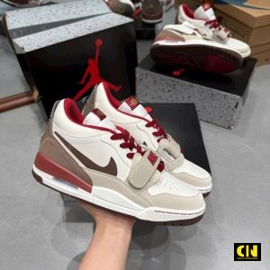 Giay The Thao Nike Jordan Legacy 312 Low Grey Do Man Giày Thể Thao Nike Jordan Legacy 312 Low Grey Đỏ Mận