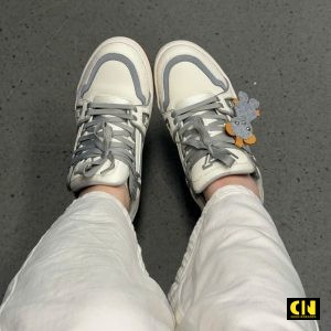 Giay Thoi Trang Nam Nu Louis Vuitton Lv Trainer Trang Xam Chuan Form Giày Thời Trang Nam Nữ Louis Vuitton LV Trainer Trắng Xám Chuẩn Form
