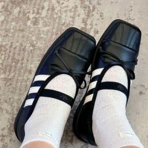 Giay Thoi Trang Nu Adidas Superstar Sq Ballet Core Black Off White Giày Thời Trang Nữ Adidas Superstar SQ Ballet Core Black Off White