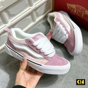 Giay Thoi Trang Nu Vans Knu Skool Pink White Multi Full Box High Quality Giày Thời Trang Nữ Vans Knu Skool Pink White Multi Full Box High Quality