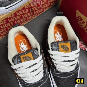 Giay Vans Classics Knu Skool Denim Den Xam Giày Vans Classics Knu Skool Denim Đen xám