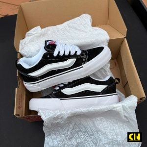 Giày Vans Knu Skool Black True White