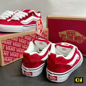 Giay Vans Knu Skool Da Lon Do Da Lon Giày Vans Knu Skool Da Lộn Đỏ Da Lộn