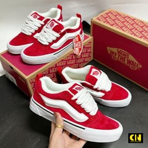 Giay Vans Knu Skool Red Giày Vans Knu Skool Red